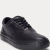 Black Women’s Ralph Lauren Bryn Leather Sneakers