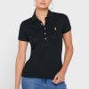 Black Women’s Ralph Lauren Button Detail Shirt Polo Shirts Black Women’s Ralph Lauren Button Detail Shirt Polo Shirts