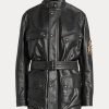 Black Women’s Ralph Lauren Cadena Calfskin Moto Jackets Black Women’s Ralph Lauren Cadena Calfskin Moto Jackets