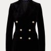 Black Women’s Ralph Lauren Camden Velvet Jackets Black Women’s Ralph Lauren Camden Velvet Jackets