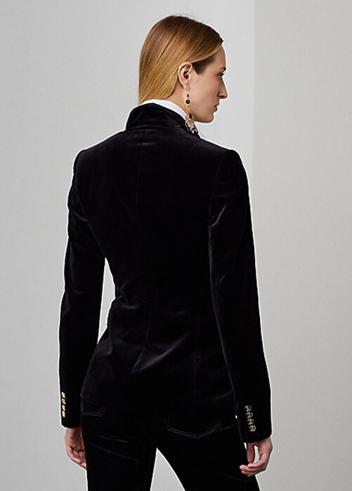 Black Women’s Ralph Lauren Camden Velvet Jackets Black Women’s Ralph Lauren Camden Velvet Jackets