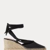 Black Women’s Ralph Lauren Canvas Wedge Espadrille