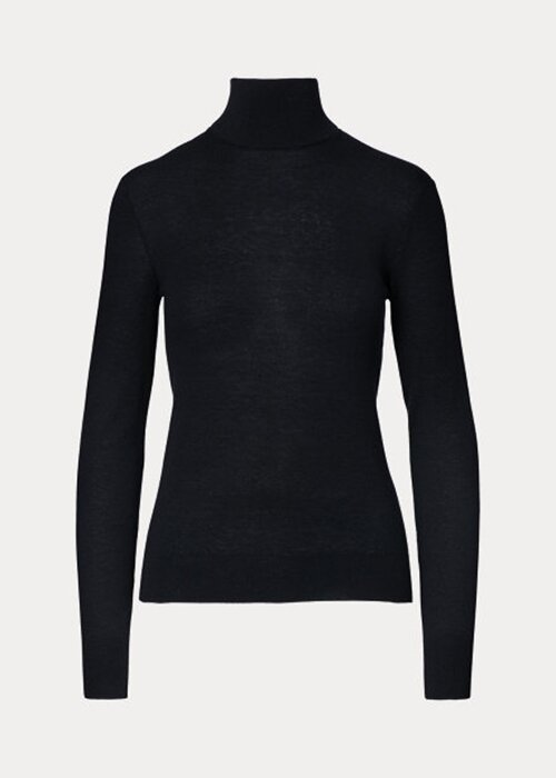 Black Women’s Ralph Lauren Cashmere Turtleneck Sweaters Black Women’s Ralph Lauren Cashmere Turtleneck Sweaters