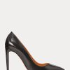 Black Women’s Ralph Lauren Celia Calfskin Heels
