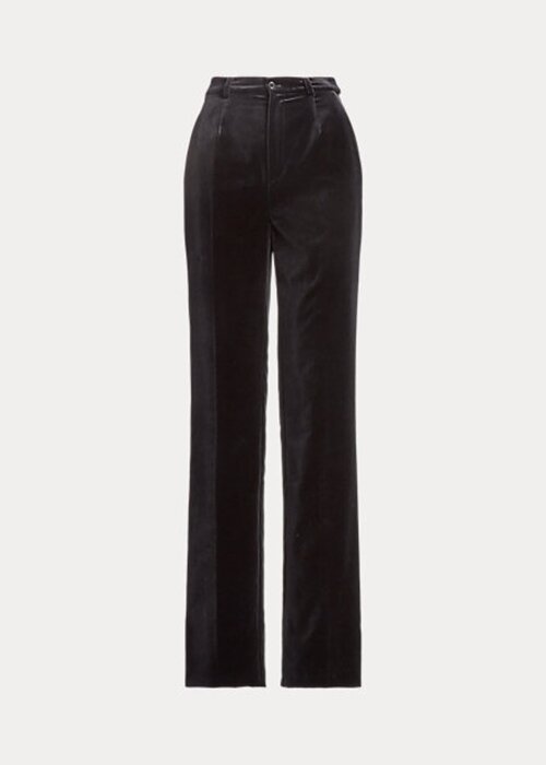 Black Women’s Ralph Lauren Declynn Velvet Pants Black Women’s Ralph Lauren Declynn Velvet Pants