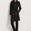 Black Women’s Ralph Lauren Double-breasted Cotton-blend Coats Black Women’s Ralph Lauren Double-breasted Cotton-blend Coats