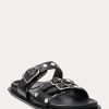 Black Women’s Ralph Lauren Ezra Studded Lambskin Sandals Black Women’s Ralph Lauren Ezra Studded Lambskin Sandals