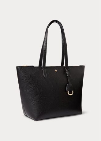 Black Women’s Ralph Lauren Faux-Leather Small Tote Bags