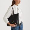 Black Women’s Ralph Lauren Faux-Leather Small Tote Bags