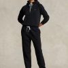 Black Women’s Ralph Lauren Fleece Athletics   Pants