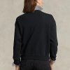 Black Women’s Ralph Lauren Fleece Crewneck Pullover Sweatshirts
