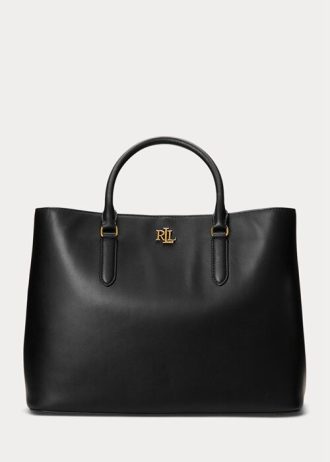 Black Women’s Ralph Lauren Leather Large Marcy Satchel Bags