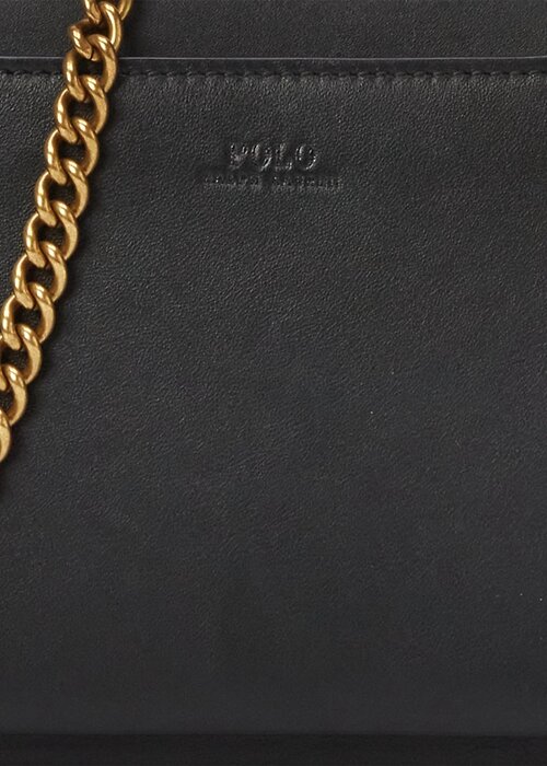 Black Women’s Ralph Lauren Leather Mini Sloane Crossbody Bags Black Women’s Ralph Lauren Leather Mini Sloane Crossbody Bags