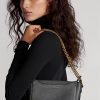 Black Women’s Ralph Lauren Leather Mini Sloane Crossbody Bags Black Women’s Ralph Lauren Leather Mini Sloane Crossbody Bags