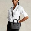 Black Women’s Ralph Lauren Leather Mini Sloane Satchel Bags