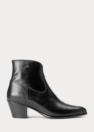 Black Women’s Ralph Lauren Lucille Leather Boots