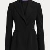 Black Women’s Ralph Lauren Meritta Wool Barathea Jackets Black Women’s Ralph Lauren Meritta Wool Barathea Jackets
