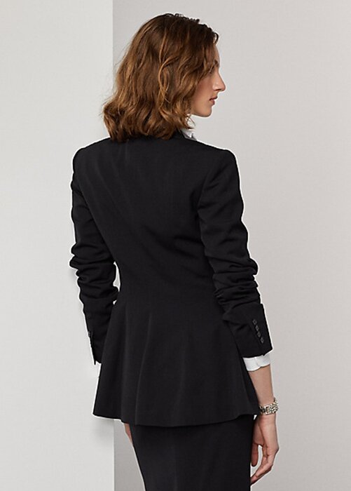 Black Women’s Ralph Lauren Meritta Wool Barathea Jackets Black Women’s Ralph Lauren Meritta Wool Barathea Jackets