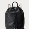 Black Women’s Ralph Lauren Nappa Leather Medium Izzie Backpacks Black Women’s Ralph Lauren Nappa Leather Medium Izzie Backpacks
