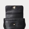 Black Women’s Ralph Lauren Nappa Leather Medium Shoulder Bags Black Women’s Ralph Lauren Nappa Leather Medium Shoulder Bags