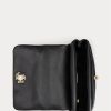 Black Women’s Ralph Lauren Nappa Leather Medium Shoulder Bags Black Women’s Ralph Lauren Nappa Leather Medium Shoulder Bags
