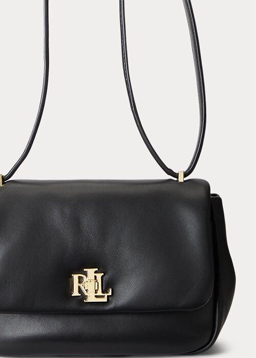 Black Women’s Ralph Lauren Nappa Leather Medium Shoulder Bags Black Women’s Ralph Lauren Nappa Leather Medium Shoulder Bags