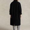 Black Women’s Ralph Lauren Oversize Herringbone Wool-Blend Coats