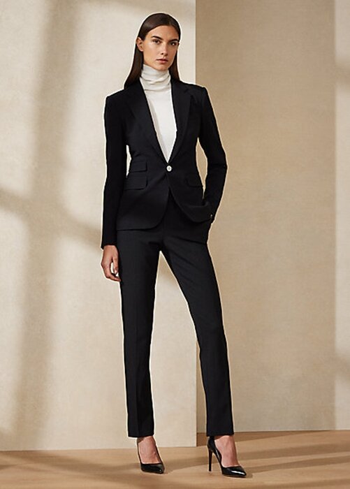 Black Women’s Ralph Lauren Parker Stretch Wool Jackets Black Women’s Ralph Lauren Parker Stretch Wool Jackets