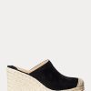 Black Women’s Ralph Lauren Pennie Suede Espadrille Black Women’s Ralph Lauren Pennie Suede Espadrille