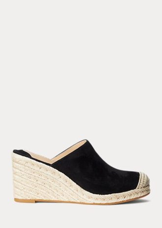Black Women’s Ralph Lauren Pennie Suede Espadrille