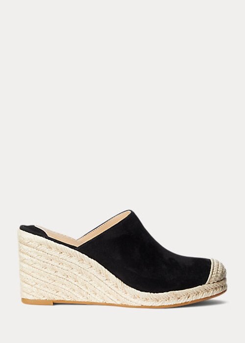 Black Women’s Ralph Lauren Pennie Suede Espadrille Black Women’s Ralph Lauren Pennie Suede Espadrille
