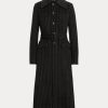 Black Women’s Ralph Lauren Pinstripe Double-Faced Coats