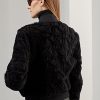 Black Women’s Ralph Lauren Raygan Shearling Bomber Jackets Black Women’s Ralph Lauren Raygan Shearling Bomber Jackets