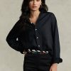 Black Women’s Ralph Lauren Relaxed Fit Linen Shirts