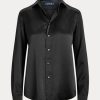 Black Women’s Ralph Lauren Silk Charmeuse Shirts