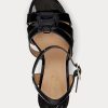 Black Women’s Ralph Lauren Soffia Patent Leather Sandals