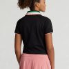 Black Women’s Ralph Lauren Tailored Fit Quarter-Zip Polo Shirts Black Women’s Ralph Lauren Tailored Fit Quarter-Zip Polo Shirts