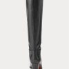 Black Women’s Ralph Lauren Tall Calfskin Boots