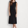 Black Women’s Ralph Lauren Twist-Front Jersey Dress Black Women’s Ralph Lauren Twist-Front Jersey Dress