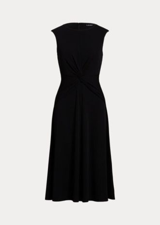 Black Women’s Ralph Lauren Twist-Front Jersey Dress