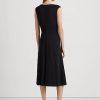 Black Women’s Ralph Lauren Twist-Front Jersey Dress Black Women’s Ralph Lauren Twist-Front Jersey Dress
