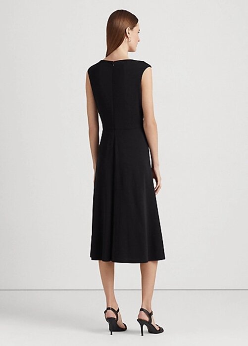 Black Women’s Ralph Lauren Twist-Front Jersey Dress Black Women’s Ralph Lauren Twist-Front Jersey Dress
