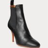 Black Women’s Ralph Lauren Vachetta Calfskin Kitten-Heel Boots Black Women’s Ralph Lauren Vachetta Calfskin Kitten-Heel Boots
