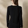 Black Women’s Ralph Lauren Wool Long-Sleeve V-Neck Sweaters Black Women’s Ralph Lauren Wool Long-Sleeve V-Neck Sweaters