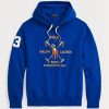 Blue Men’s Ralph Lauren Big Polo Crest Fleece  Hoodie