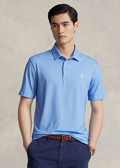 Blue Men’s Ralph Lauren Classic Fit Performance Polo Shirts Blue Men’s Ralph Lauren Classic Fit Performance Polo Shirts