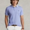 Blue Men’s Ralph Lauren Custom Slim Fit Birdseye Polo Shirts Blue Men’s Ralph Lauren Custom Slim Fit Birdseye Polo Shirts