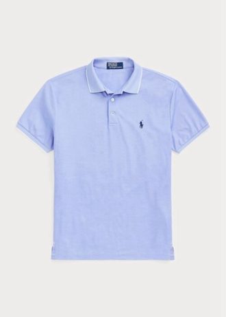 Blue Men’s Ralph Lauren Custom Slim Fit Birdseye Polo Shirts