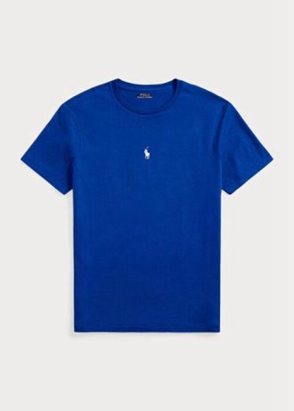 Blue Men’s Ralph Lauren Custom Slim Fit Crewneck  T Shirts