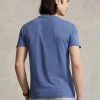 Blue Men’s Ralph Lauren Custom Slim Fit Crewneck  T Shirts